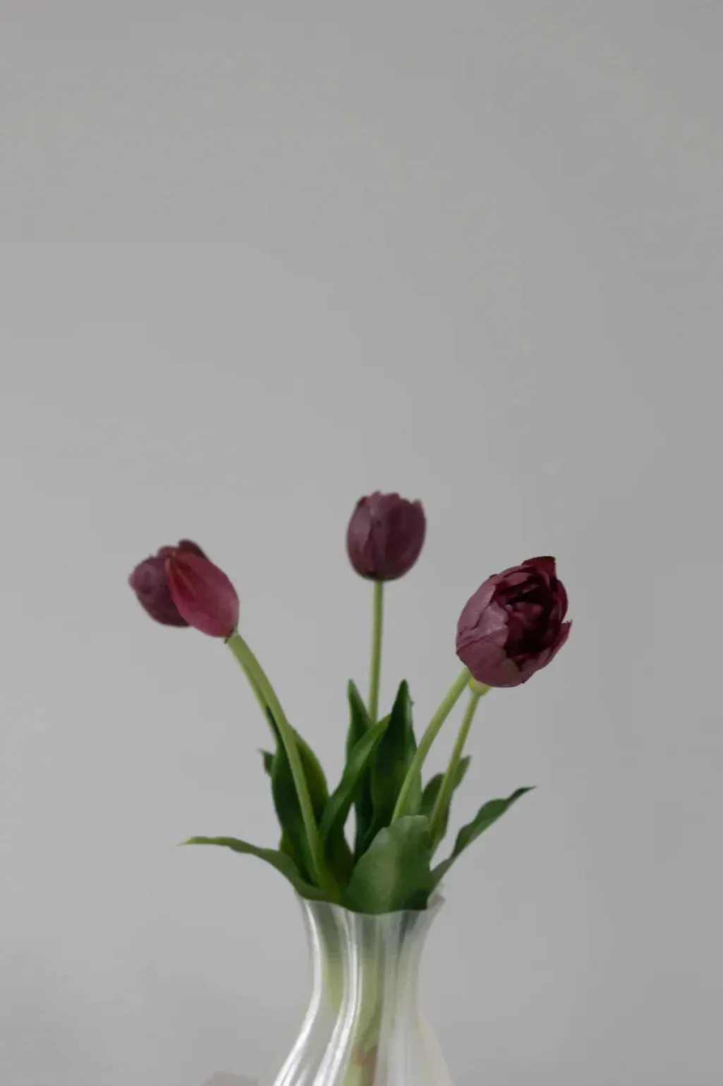 Artificial Layered Tulips Bordeaux 02-175