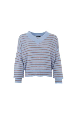 Bcdell Striped V-Neck Jumper 1240