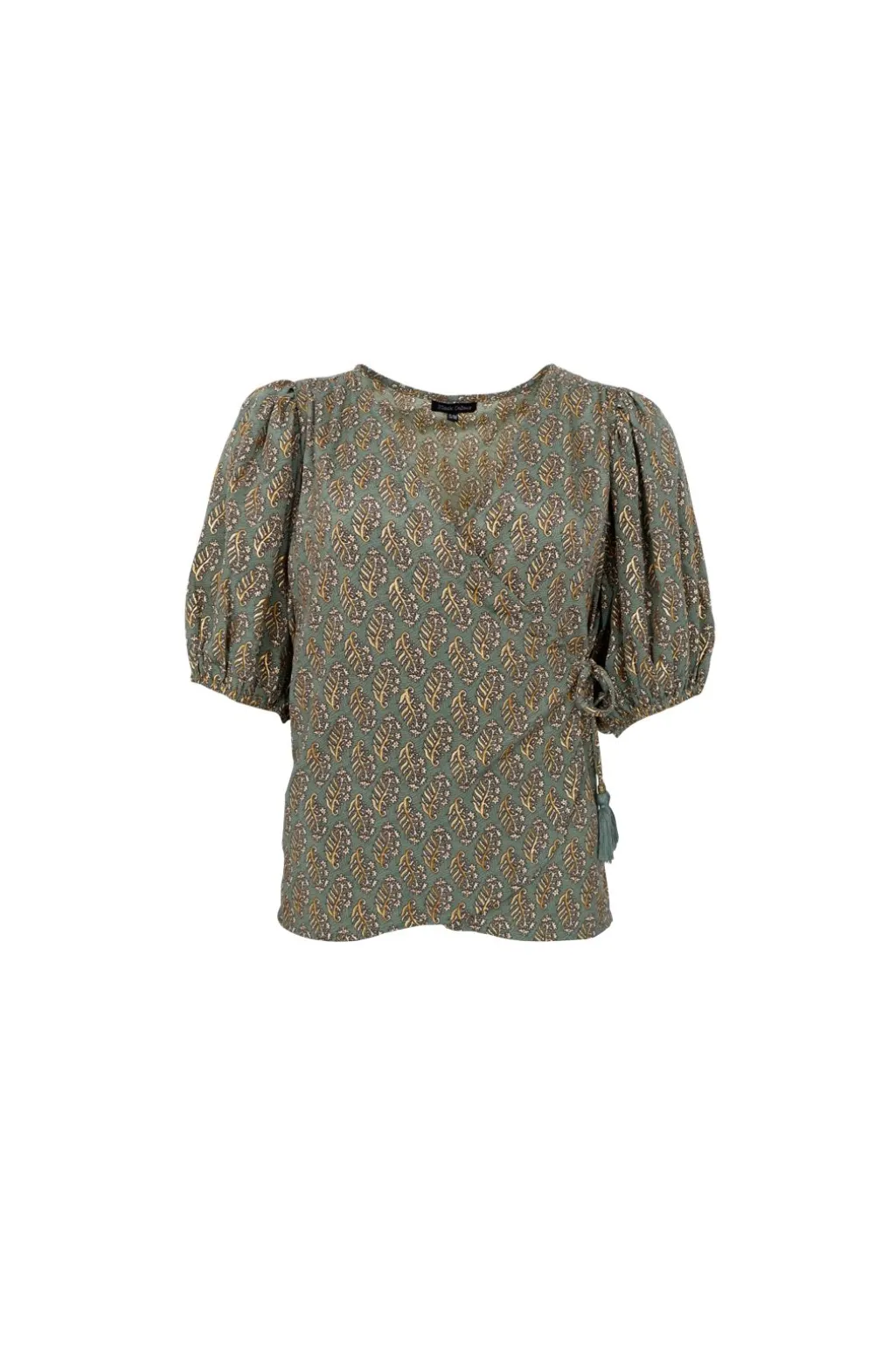 Bcluna Puff Sleeve Wrap Blouse 39175