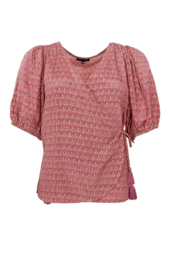 Bcluna Puff Sleeve Wrap Blouse 39175