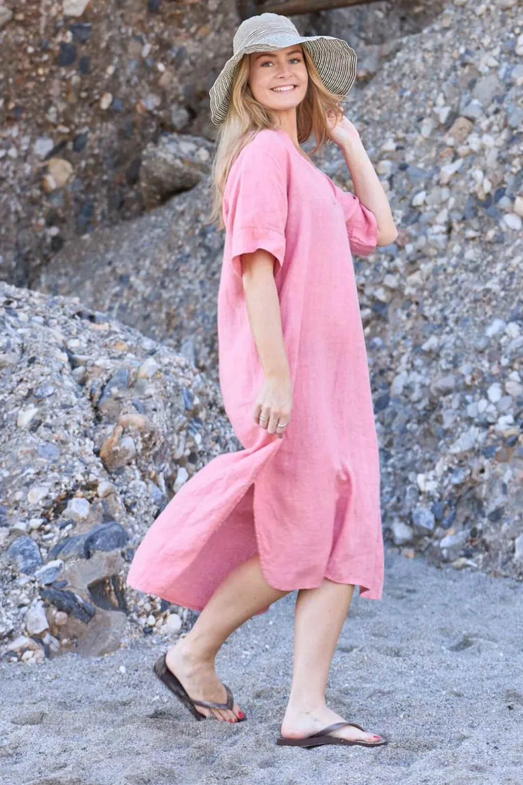 Bcmelina Long Linen Dress 40412