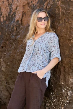 Bcmelina Ss Linen Blouse 40842