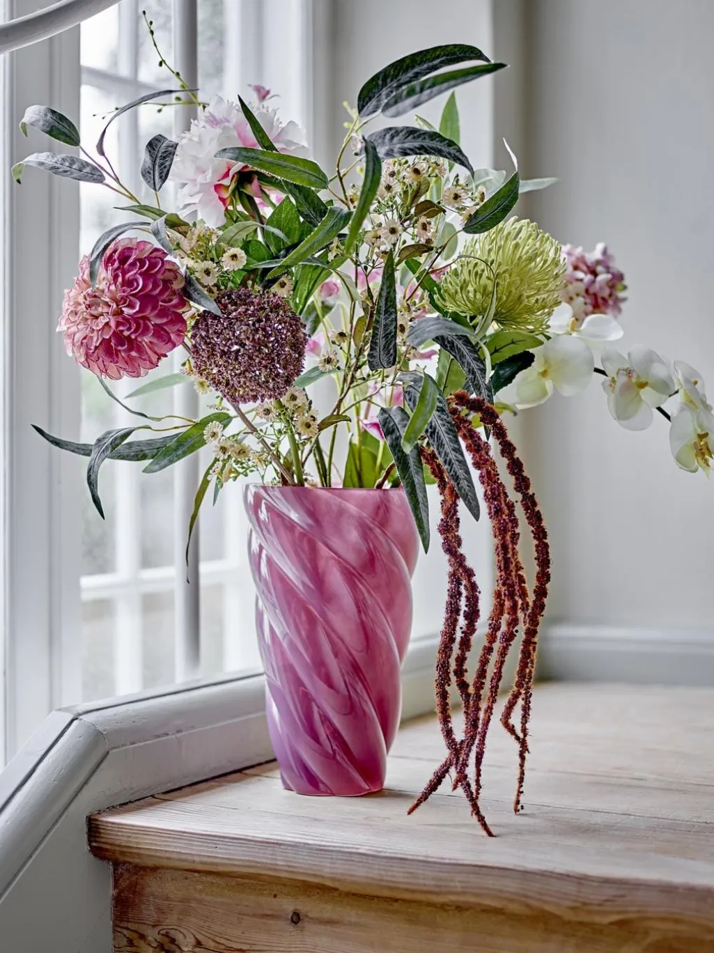 Bvhydrangea Stilk, Rosa, Kunstige Blomster 82072033