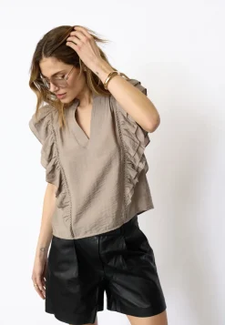 Callumcc Lace Frill V-Top 45172