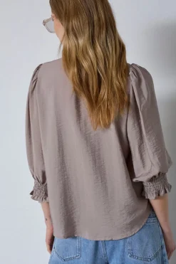 Callumcc Lace Puff V-Shirt 45173