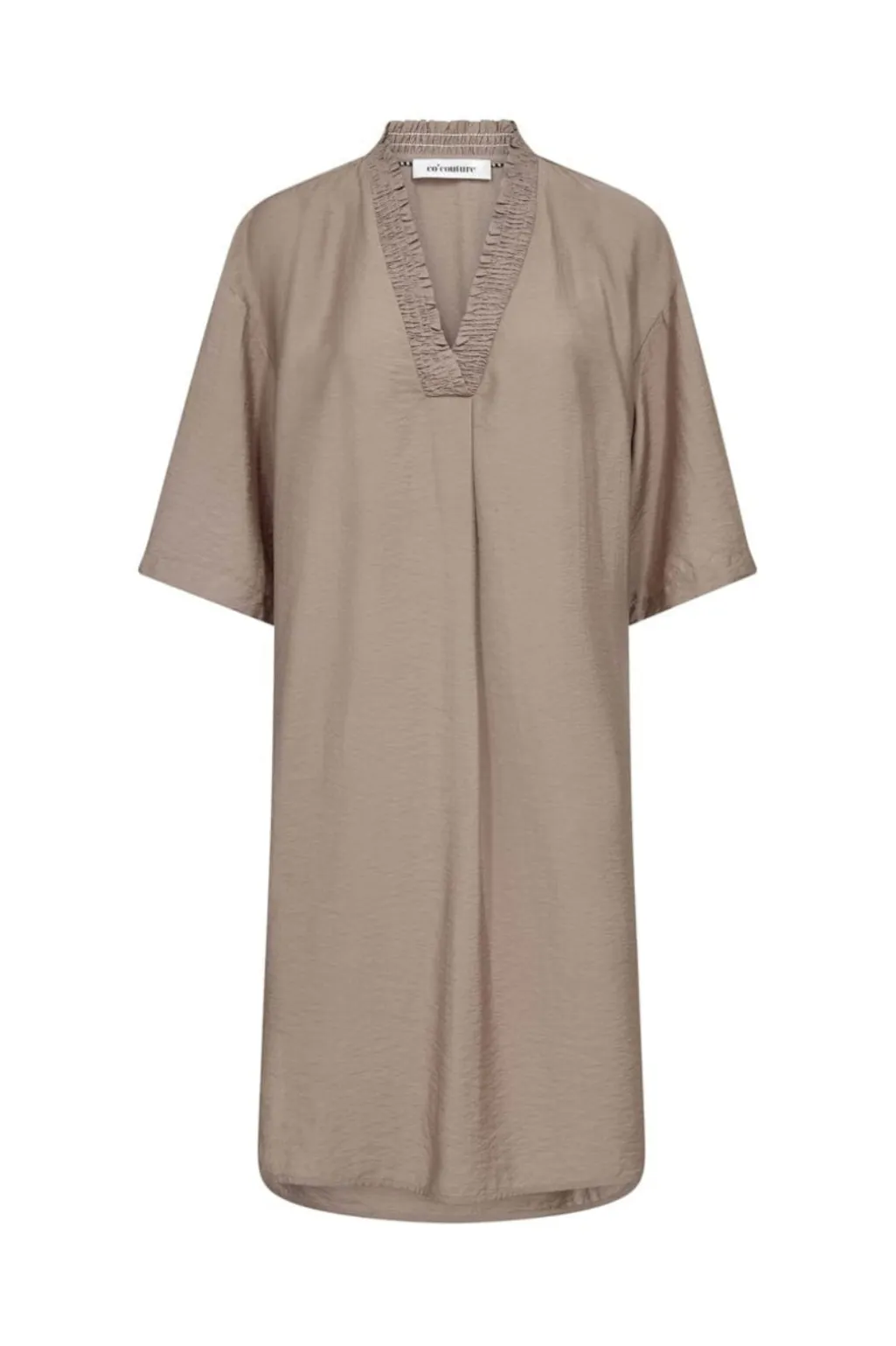 Callumcc Pleat Tunic V-Dress 46084