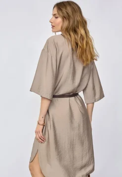 Callumcc Pleat Tunic V-Dress 46084