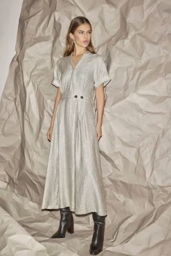 Chercc Wrap Ss Dress 46124