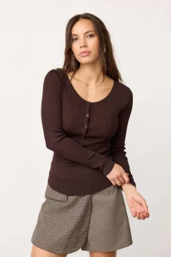 Clairecc Grandad Ls Blouse 500207