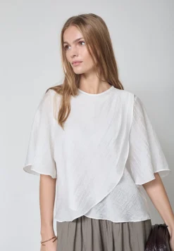 Connycc Drape Ss Blouse 45093