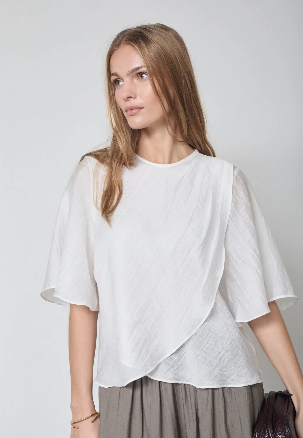 Connycc Drape Ss Blouse 45093