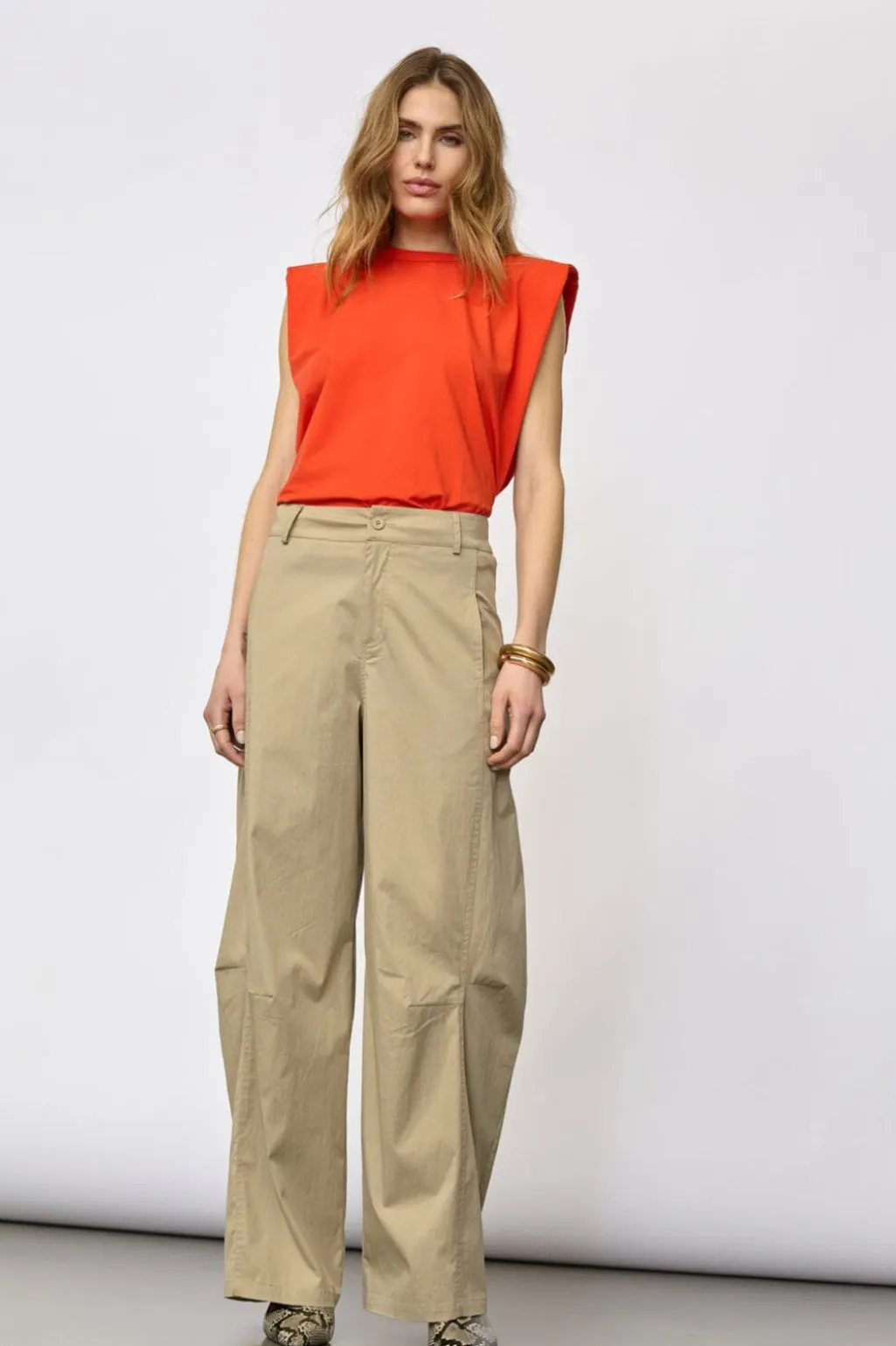 Cottoncc Crisp Barrel Pant 41194