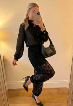 Dmballon Lace Pants 165142B