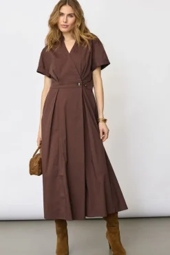 Elaracc Wrap Ss Dress 46112