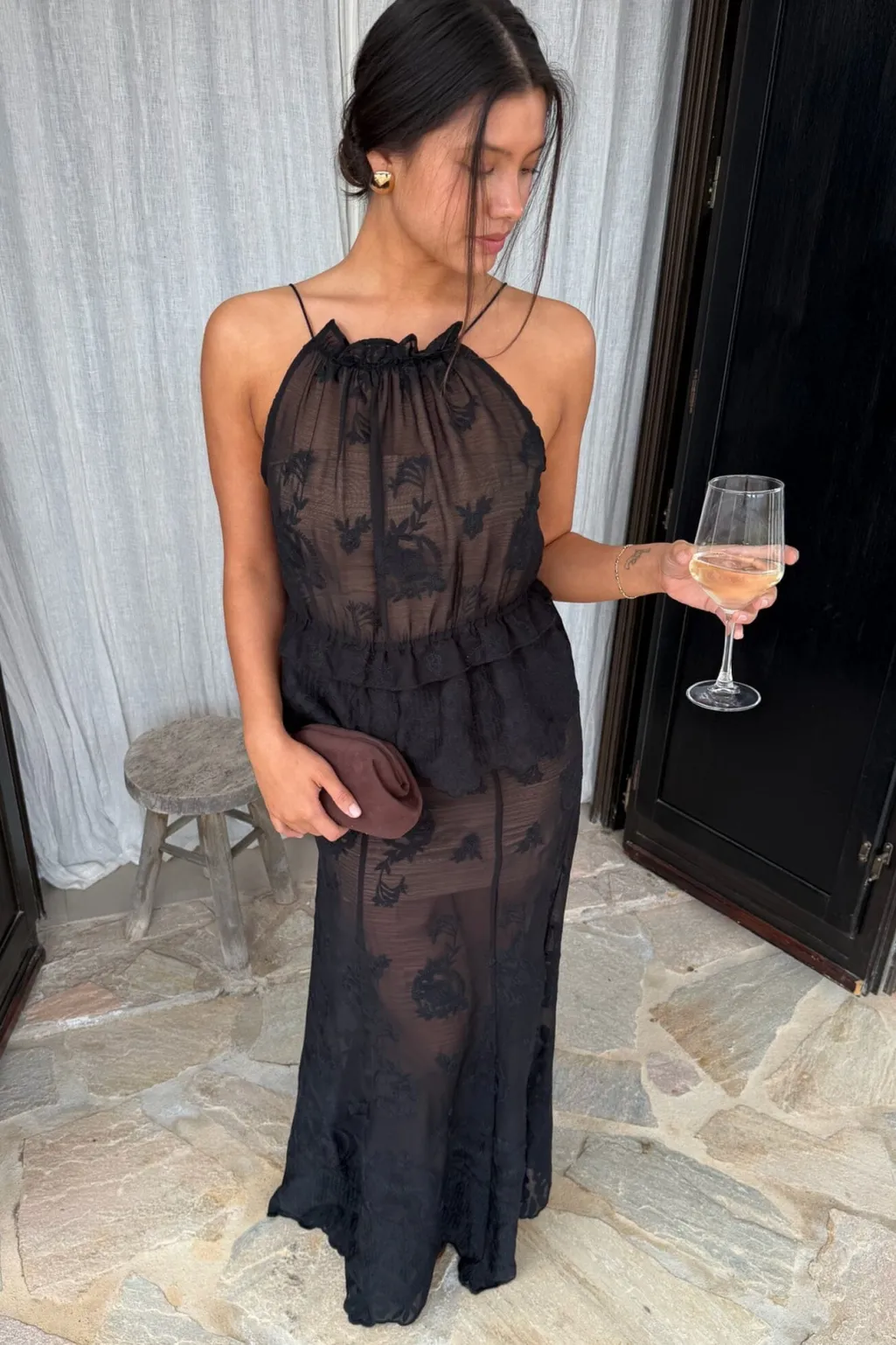 Ellinoric Lace Maxi Skirt