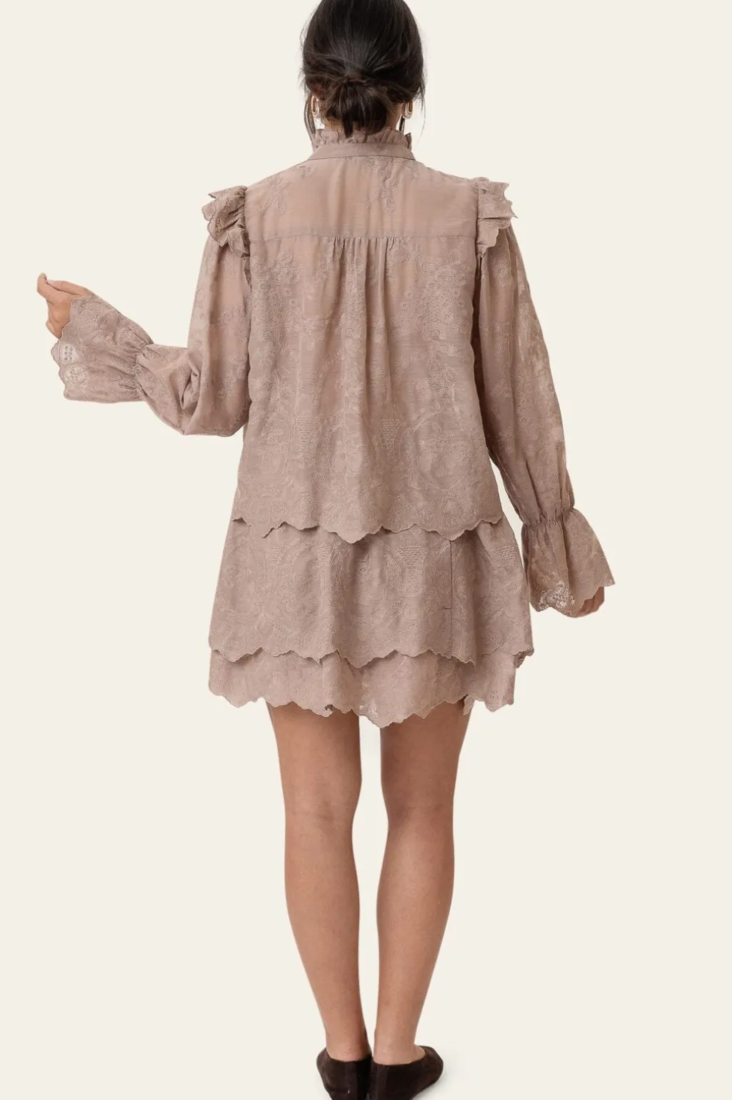 Ellinoric Lace Mini Skirt 2576