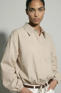 Hdkaren Ls Volume Tie Shirt 32000841