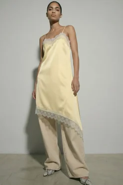 Hdkimora Midi Satin Lace Dress 32000842