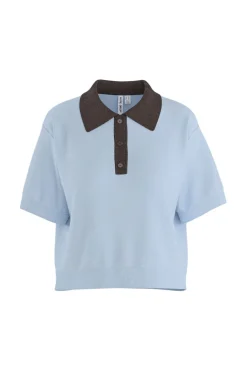 Hdsarah Ss Boxy Polo Knit 32001014
