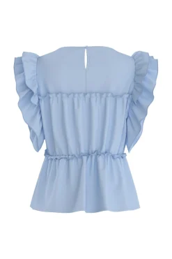 Hdsuna Ruffle Peplum Top 32000996