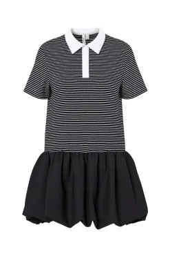 Hdyuna Ss Polo Balloon Dress 32000587