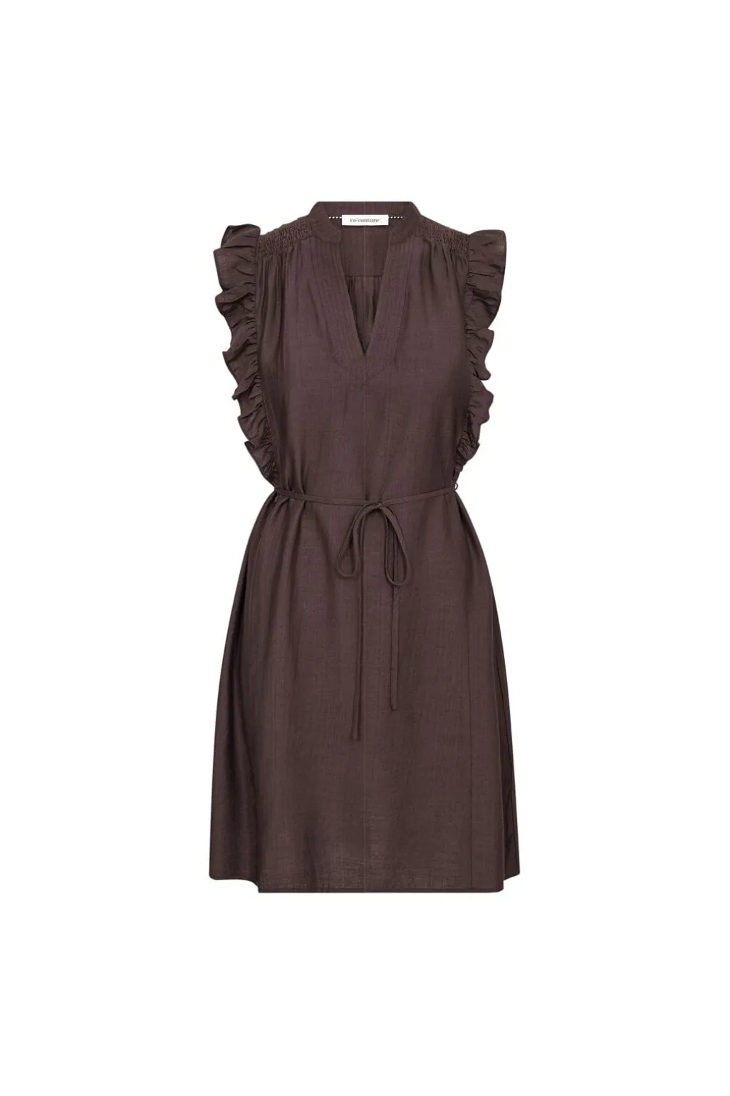 Heracc Frill Ss Crop V-Dress 46099
