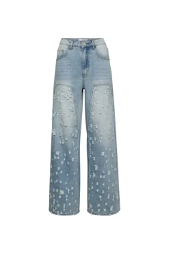 Hlableach Distressed Patch Tall Jeans HL10354