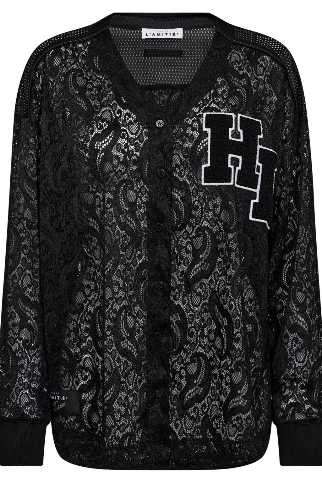 Hlacourt Ls Lace Tee HL10529
