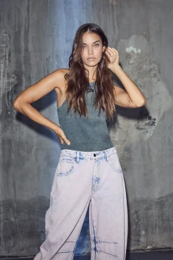 Hladrew Barrel Panel Jeans HL10570