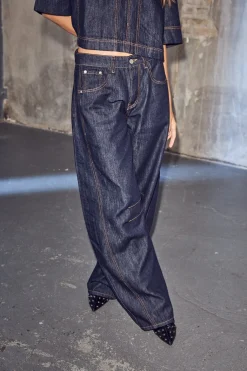 Hladrew Barrel Panel Jeans Unwashed HL10569
