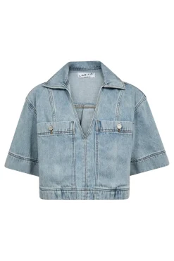 Hladrew Denim Top HL10626