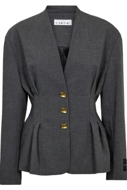 Hlaenna Waist Pleat Blazer HL10669