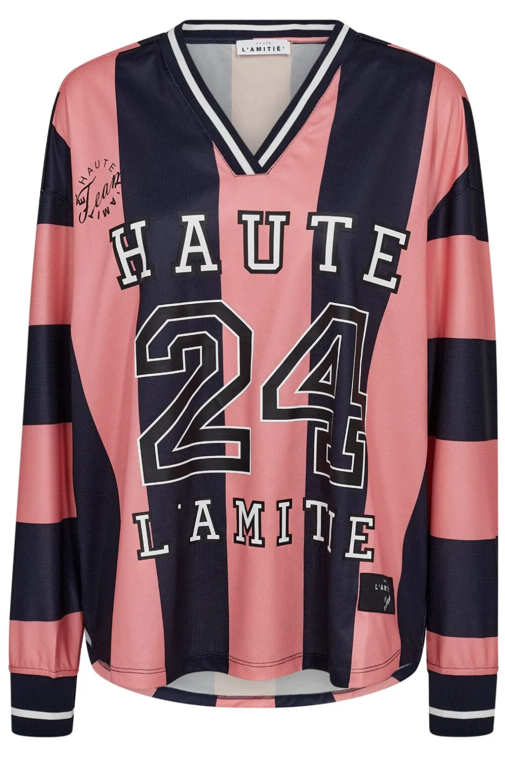 Hlahl24 Stripe Football Blouse HL10484