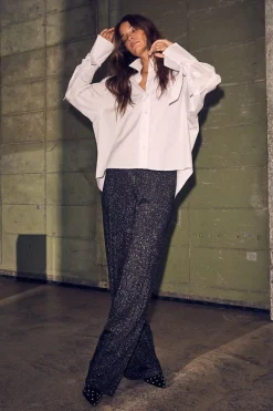 Hlahole Lurex Knit Pant HL10396