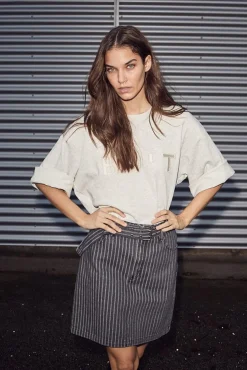 Hlalou Stripe Belt Skirt HL10174