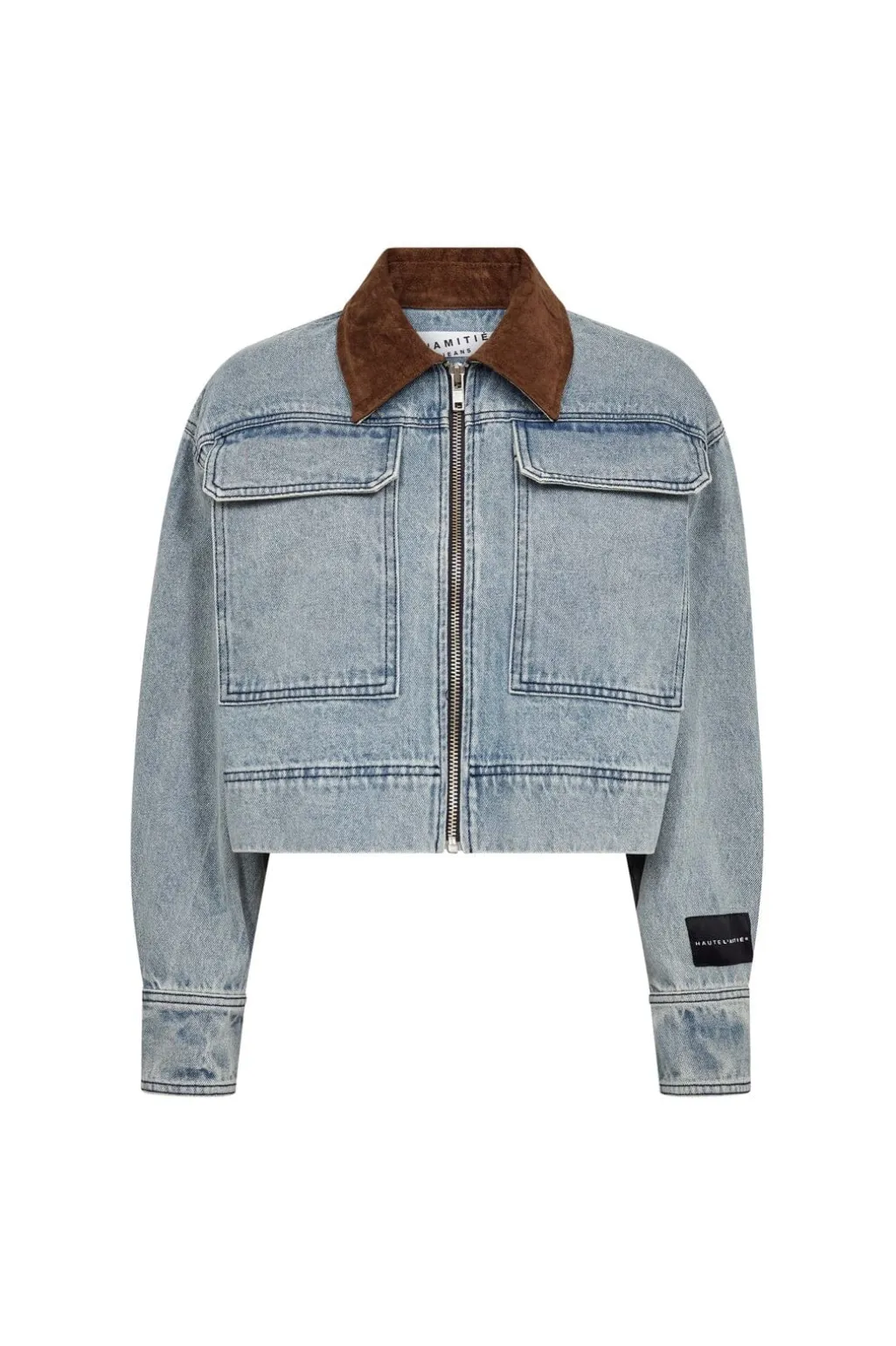 Hlameliza Crop Denim Jacket HL10492