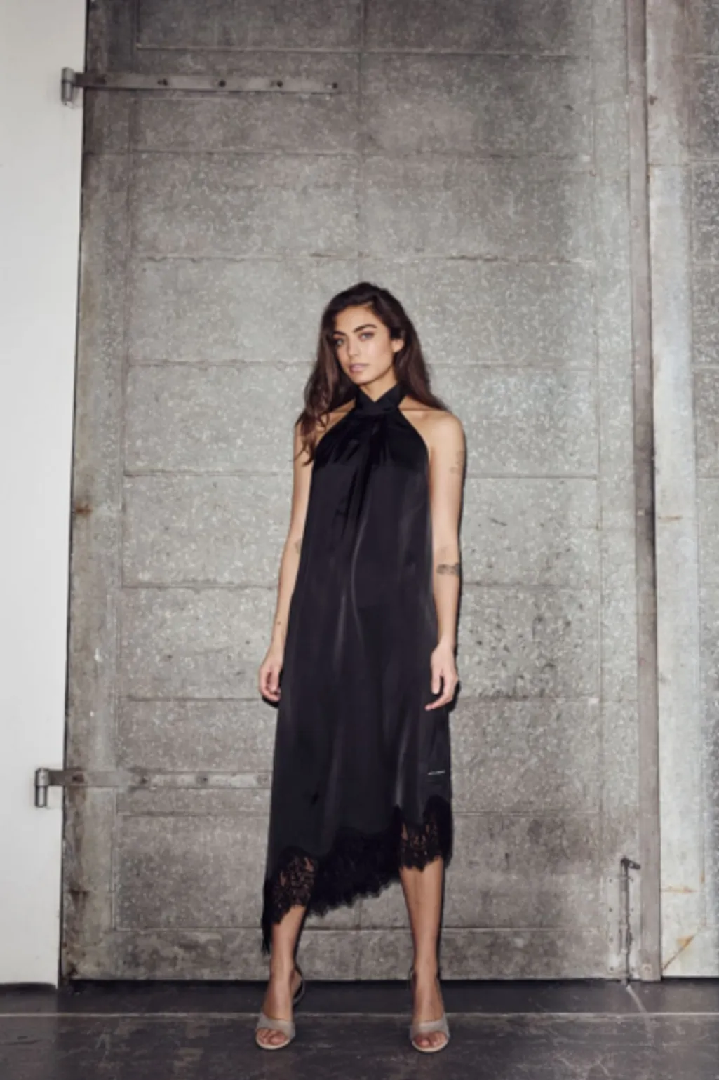 Hlanaomi Asym Halter Dress HL10641
