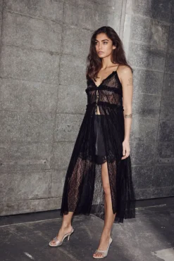 Hlanew Lace Tie Dress HL10599