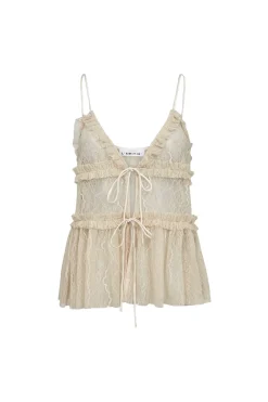 Hlanew Lace Tie Top HL10538