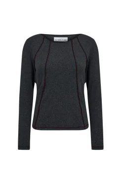 Hlareverse Seam Rib Blouse HL10012