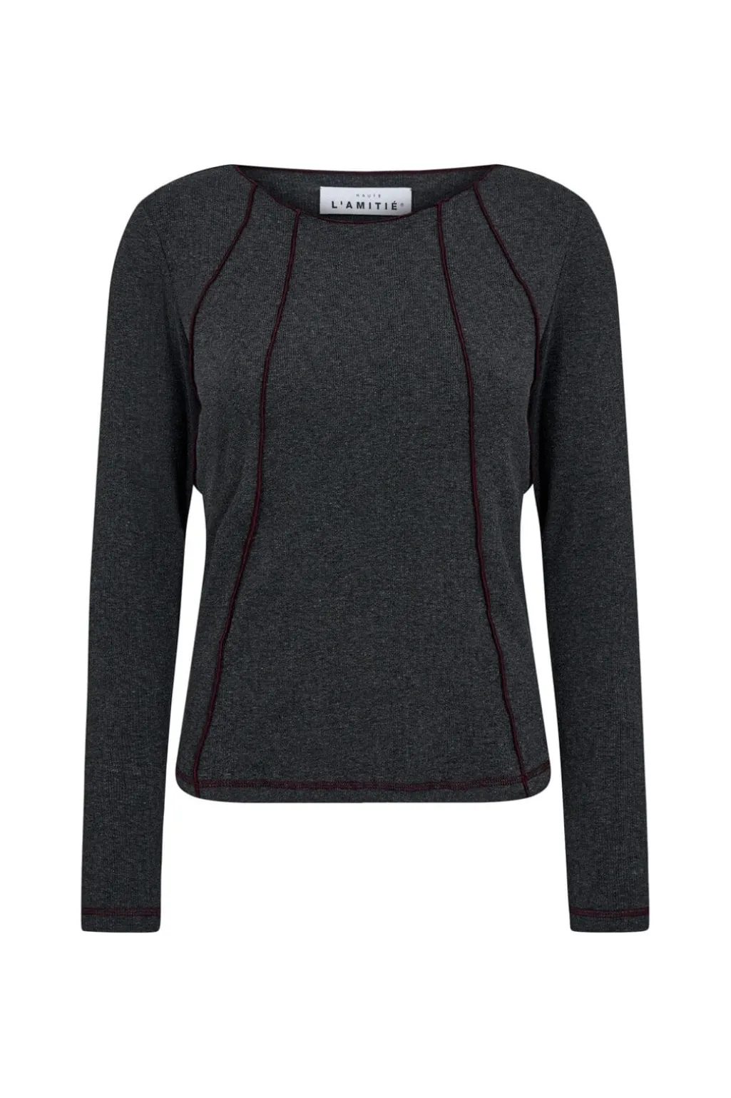 Hlareverse Seam Rib Blouse HL10012