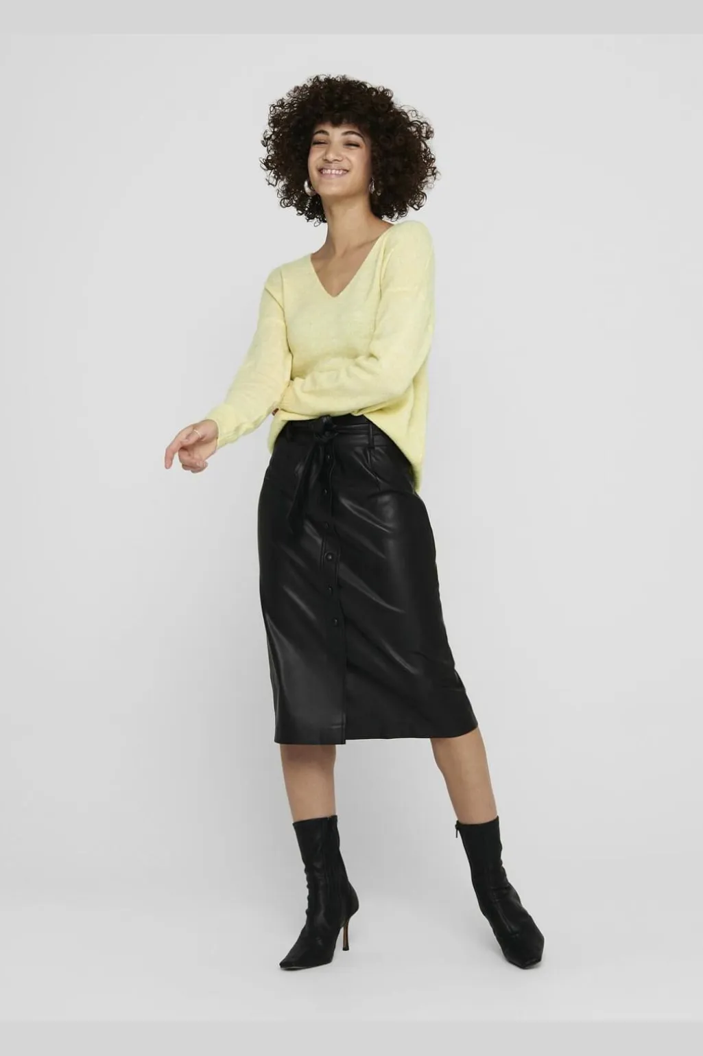 Jdyelanora L/S V-Neck Pullo. Knt