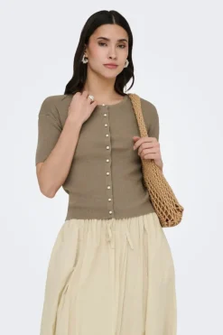 Jdygaby 2/4 O-Neck Pearl Cardigan Knt