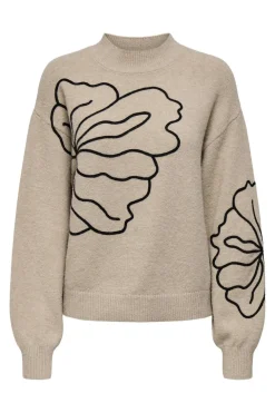 Jdyjella L/S Flower Pullover Knt
