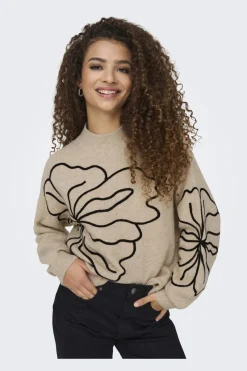 Jdyjella L/S Flower Pullover Knt
