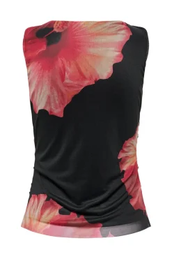 Jdylea S/L Mesh Rouching Top