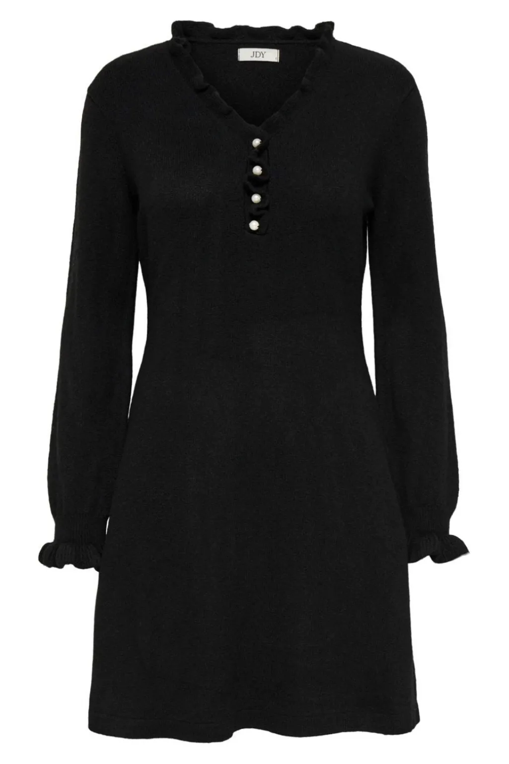 Jdyletty L/S V-Neck Frill Dress Knt