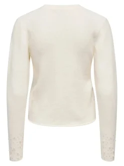 Jdypearl L/S O-Neck Pearl Pullover Knt