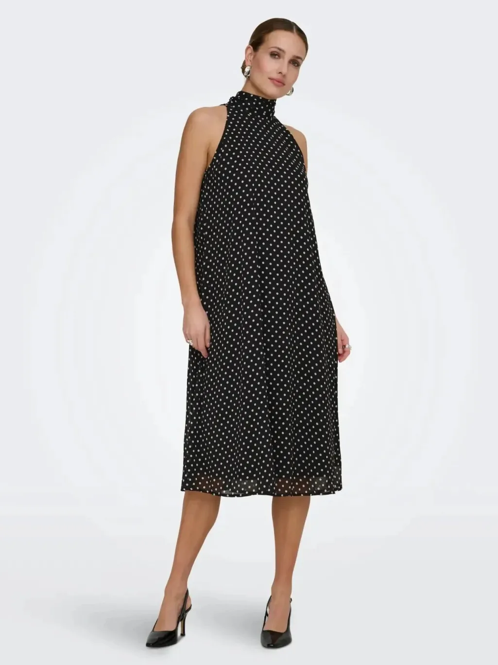 Jdypolka S/L Halterneck Midi Dress