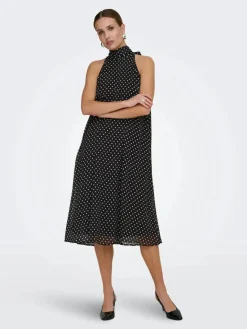 Jdypolka S/L Halterneck Midi Dress